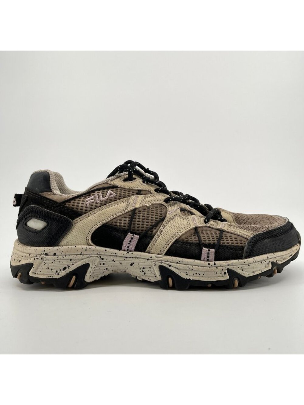 Fila Matronic Trail Womens Size 7.5 Gray Black Running Hiking Shoes Sneakers